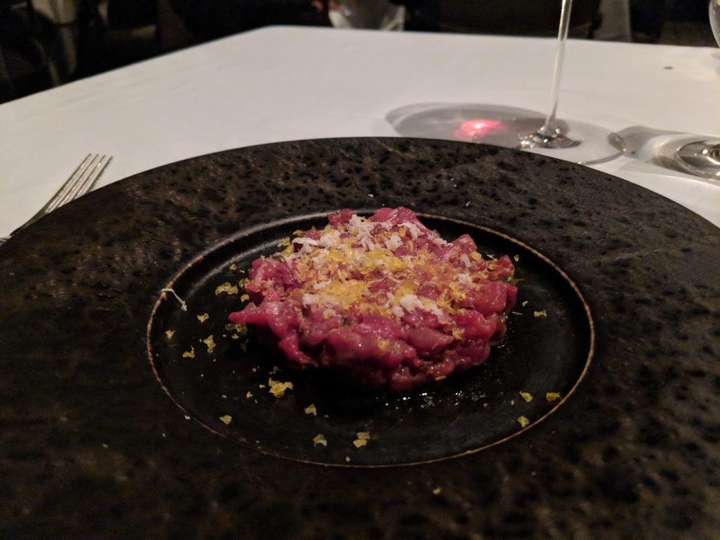 Fine Dining Review Canlis Seattle steak tartare - Love Eat Travel